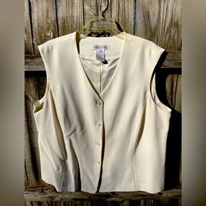 Jones of New York Cream Vest